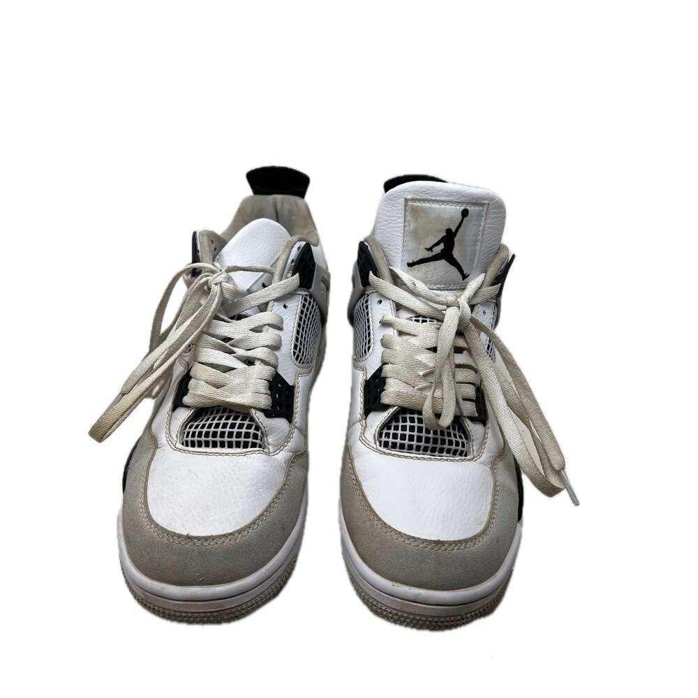 Jordan 4 Retro Military Black Sneakers Mens 8.5
